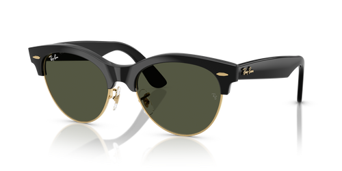 Ray-Ban CLUBMASTER WAY RB2341 - Black On Gold / Black