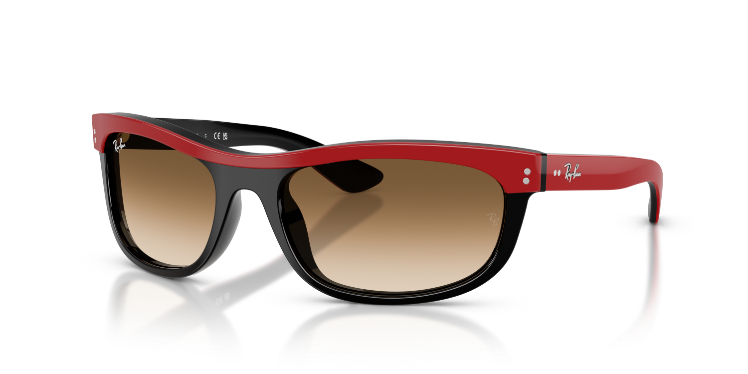 Ray-Ban BALORAMA RB2489 - Red On Black / Red