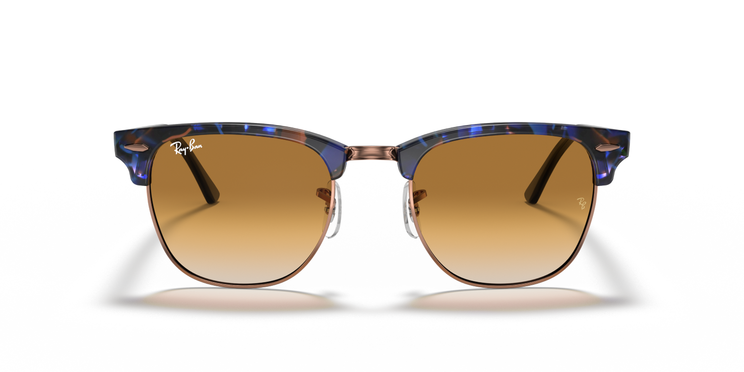 Ray-Ban CLUBMASTER RB3016 - Brown & Blue / Brown