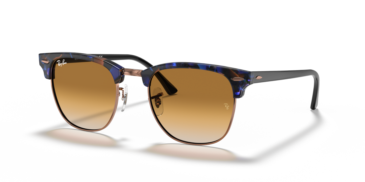 Ray-Ban CLUBMASTER RB3016 - Brown & Blue / Brown