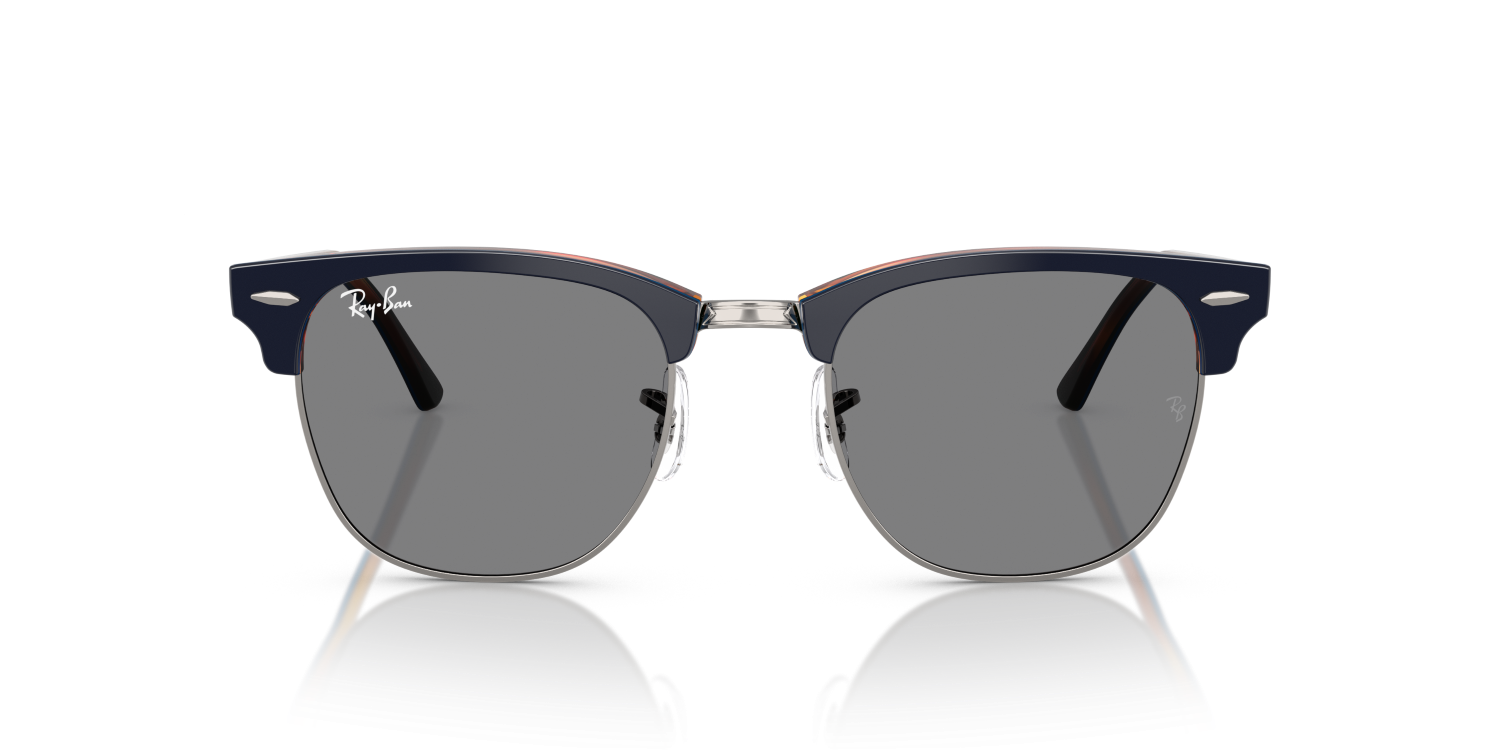 Ray-Ban CLUBMASTER RB3016 - Gunmetal Blue / Grey