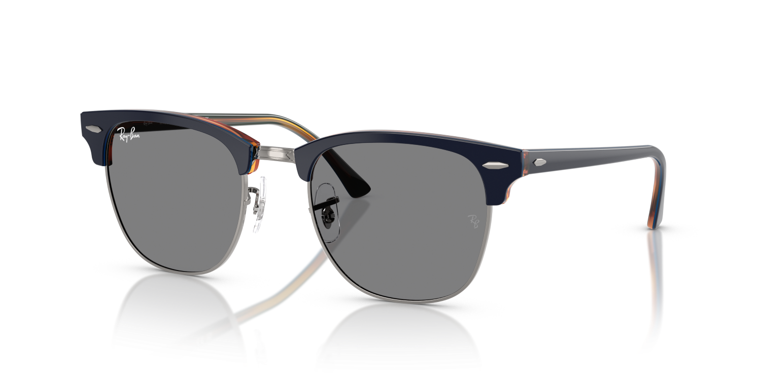Ray-Ban CLUBMASTER RB3016 - Gunmetal Blue / Grey