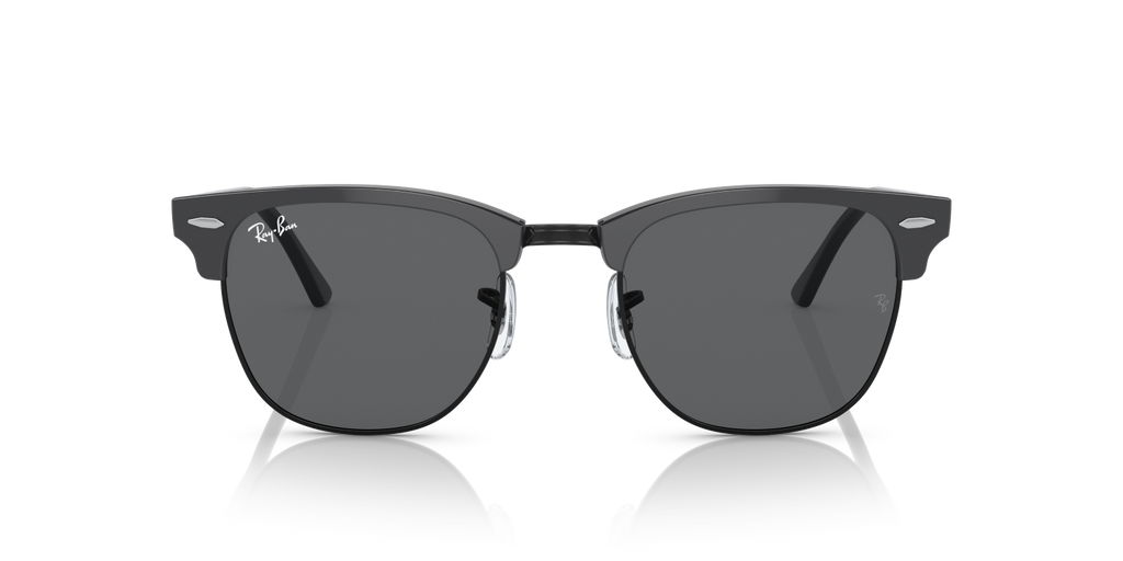 Ray-Ban CLUBMASTER RB3016 - Grey On Black / Grey