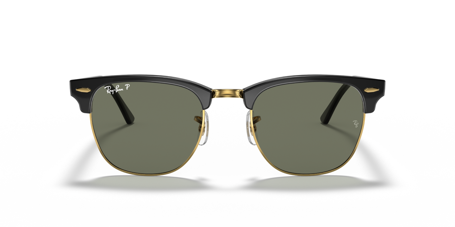 Ray-Ban CLUBMASTER RB3016 - Black & Gold / Black