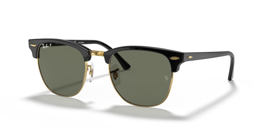 Ray-Ban CLUBMASTER RB3016 - Black & Gold / Black