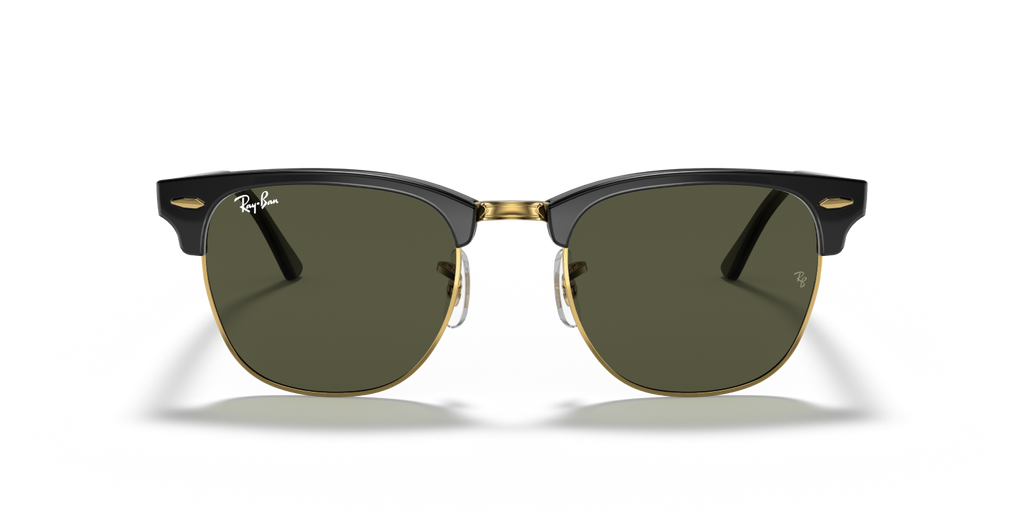 Ray-Ban CLUBMASTER RB3016 - Black On Gold / Black