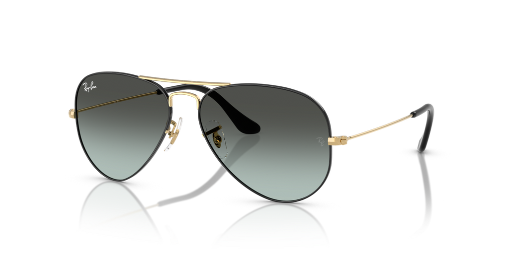 Ray-Ban AVIATOR RB3025 - Black On Arista / Black