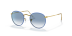 Ray-Ban ROUND FULL COLOR RB3447JM - Light Blue / Blue
