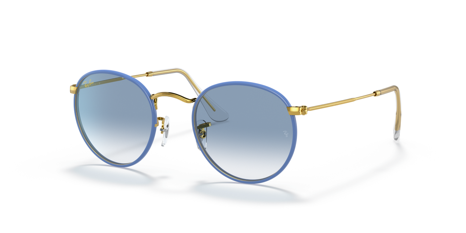 Ray-Ban ROUND FULL COLOR RB3447JM - Light Blue / Blue