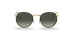 Ray-Ban ROUND FULL COLOR RB3447JM - Black On Gold / Black