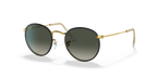 Ray-Ban ROUND FULL COLOR RB3447JM - Black On Gold / Black