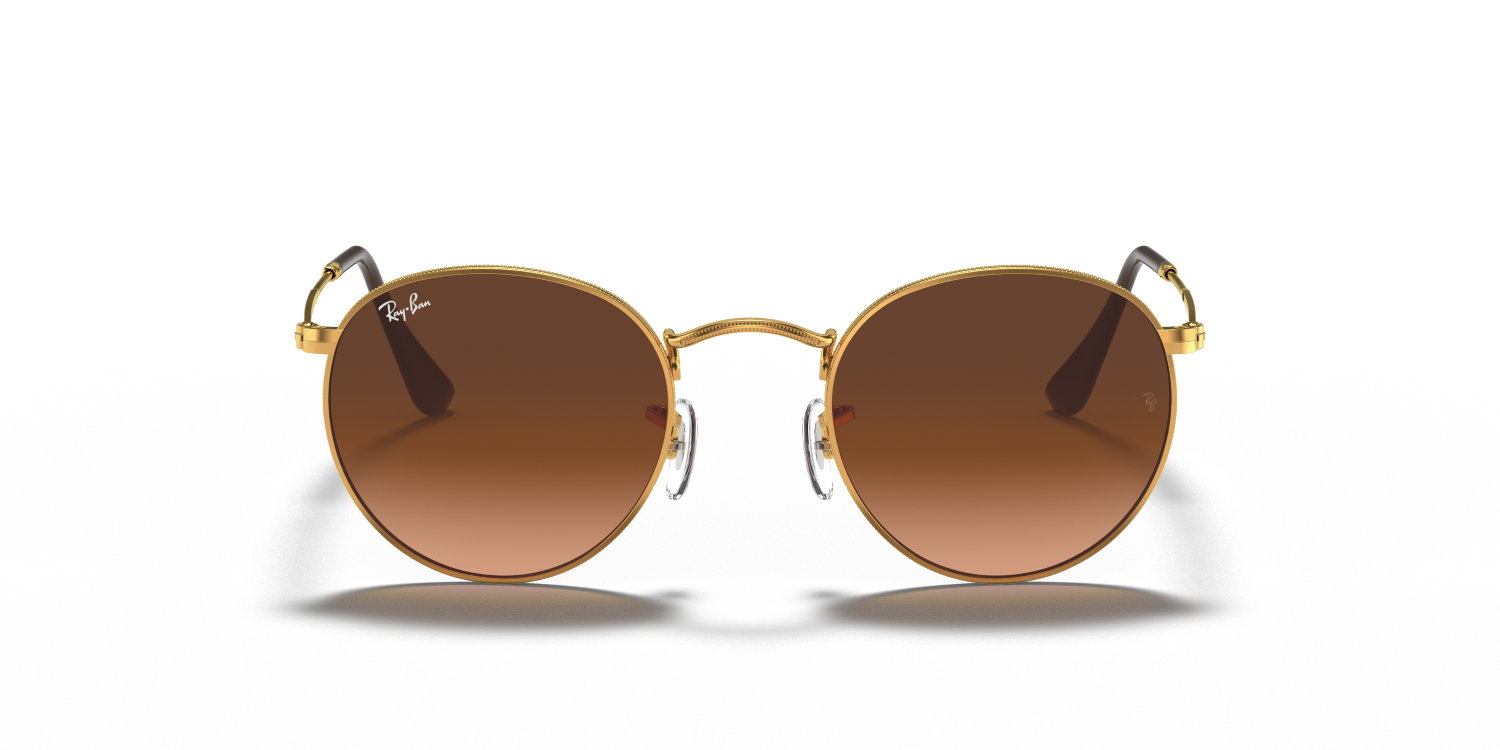 Ray-Ban ROUND METAL RB3447 - Light Bronze / Yellow