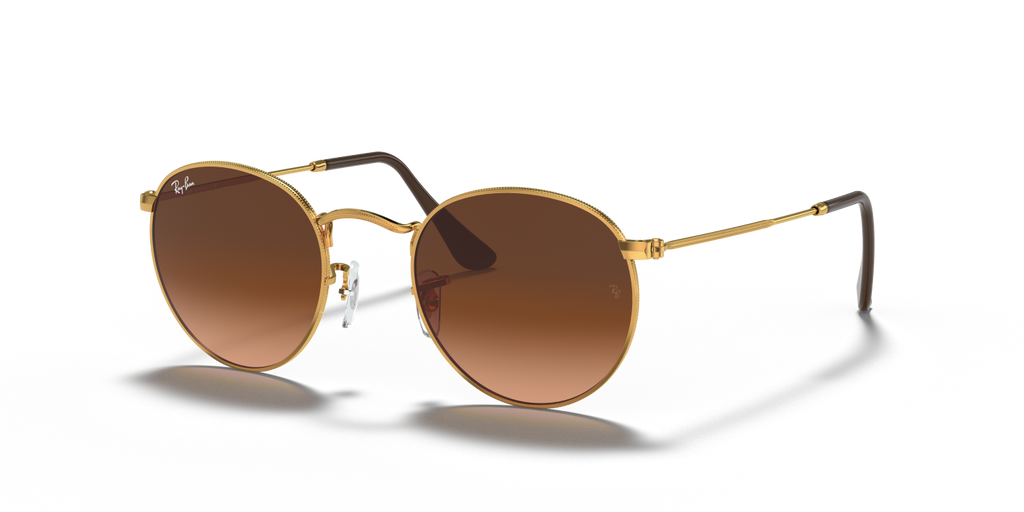 Ray-Ban ROUND METAL RB3447 - Light Bronze / Yellow