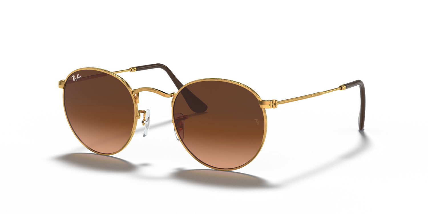 Ray-Ban ROUND METAL RB3447 - Light Bronze / Yellow