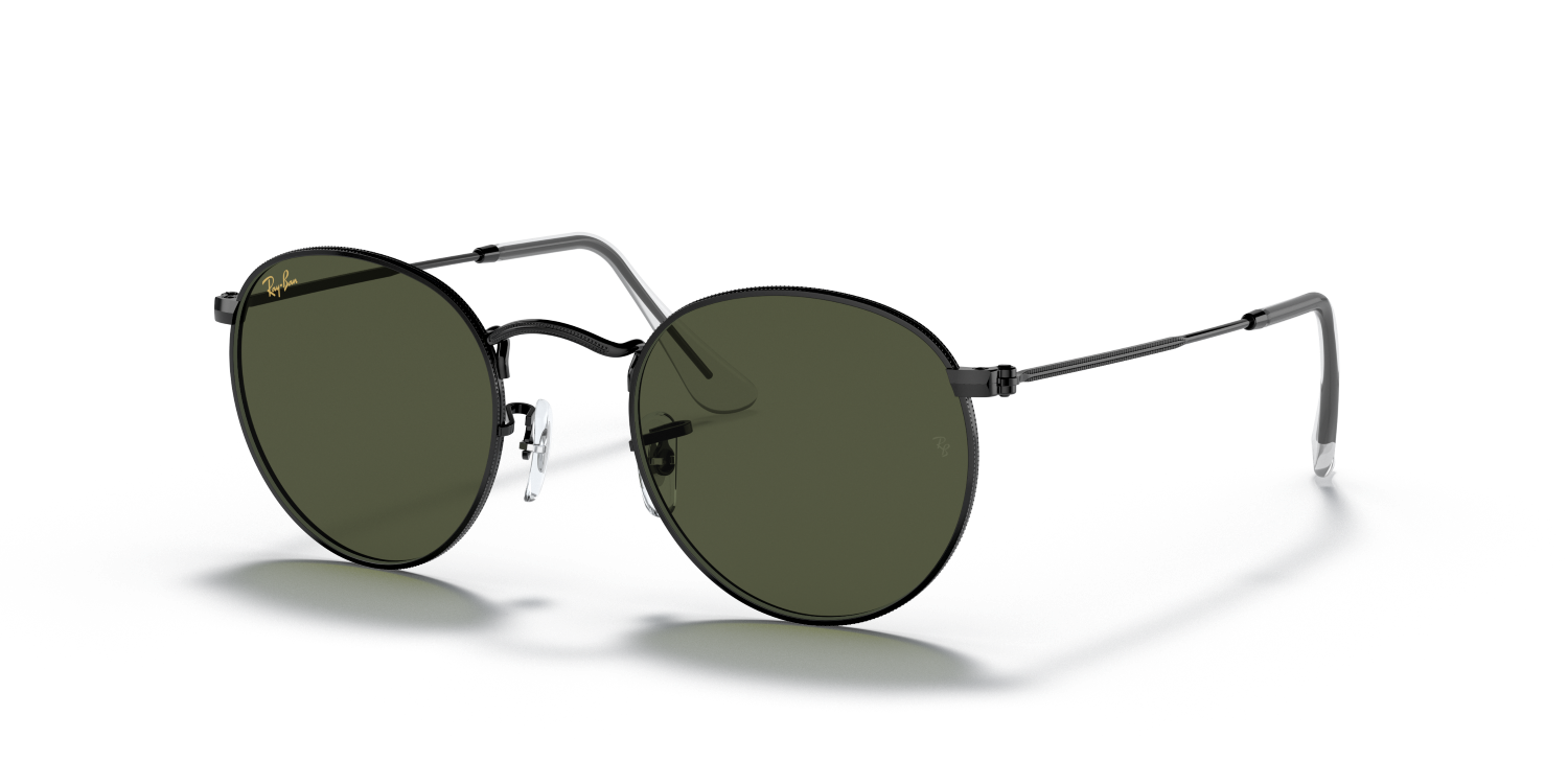 Ray-Ban ROUND METAL RB3447 - Black / Black