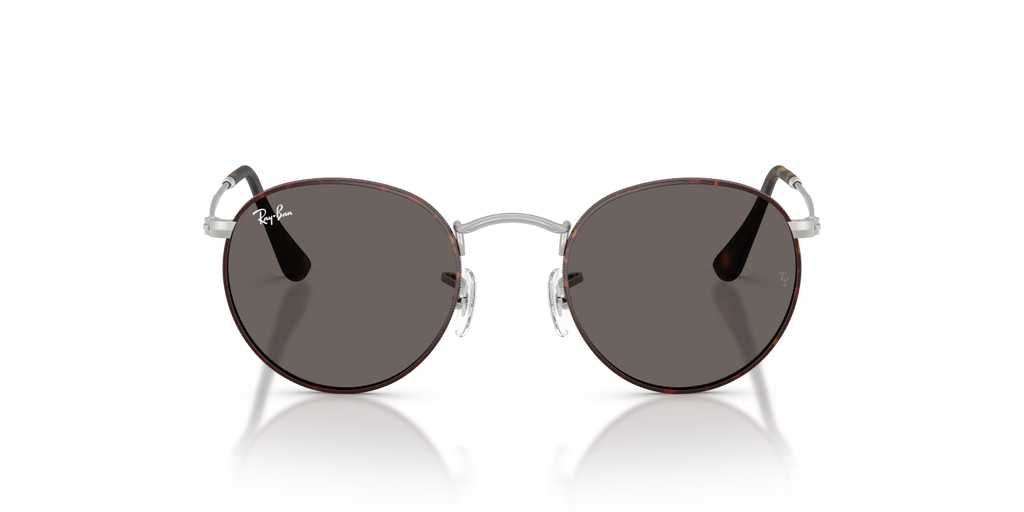 Ray-Ban ROUND METAL RB3447 - Matt Havana On Matt Silver / Tortoise