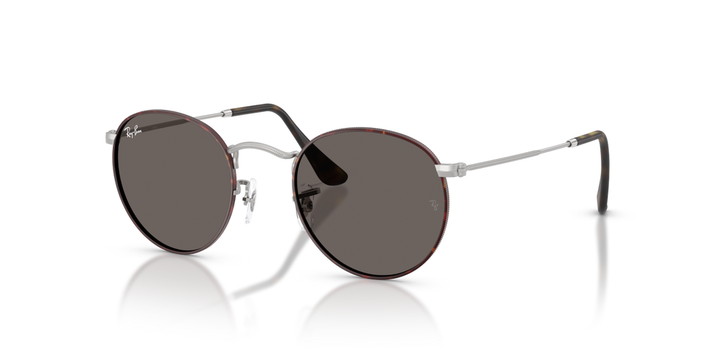 Ray-Ban ROUND METAL RB3447 - Matt Havana On Matt Silver / Tortoise