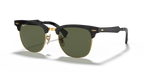 Ray-Ban CLUBMASTER ALUMINUM RB3507 - Black On Gold / Black