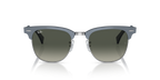 Ray-Ban CLUBMASTER ALUMINUM RB3507 - Blue On Silver / Blue