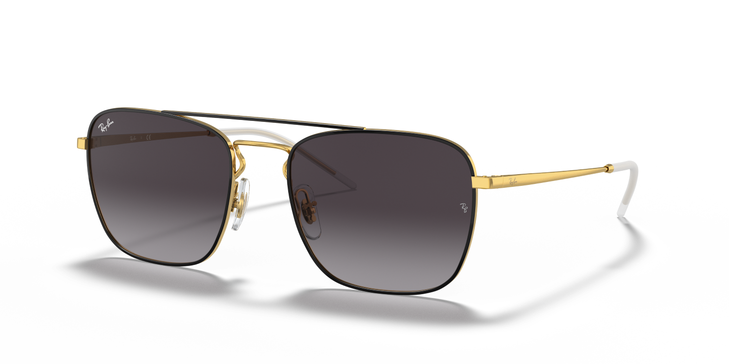 Ray-Ban RB3588 - Black On Gold / Black