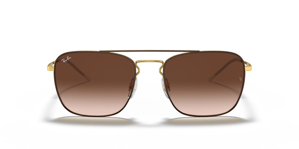 Ray-Ban RB3588 - Brown On Gold / Brown