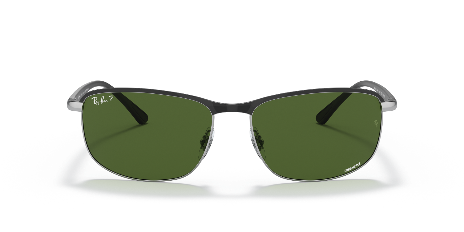 Ray-Ban CHROMANCE RB3671CH - Black On Silver / Black