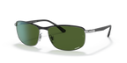 Ray-Ban CHROMANCE RB3671CH - Black On Silver / Black