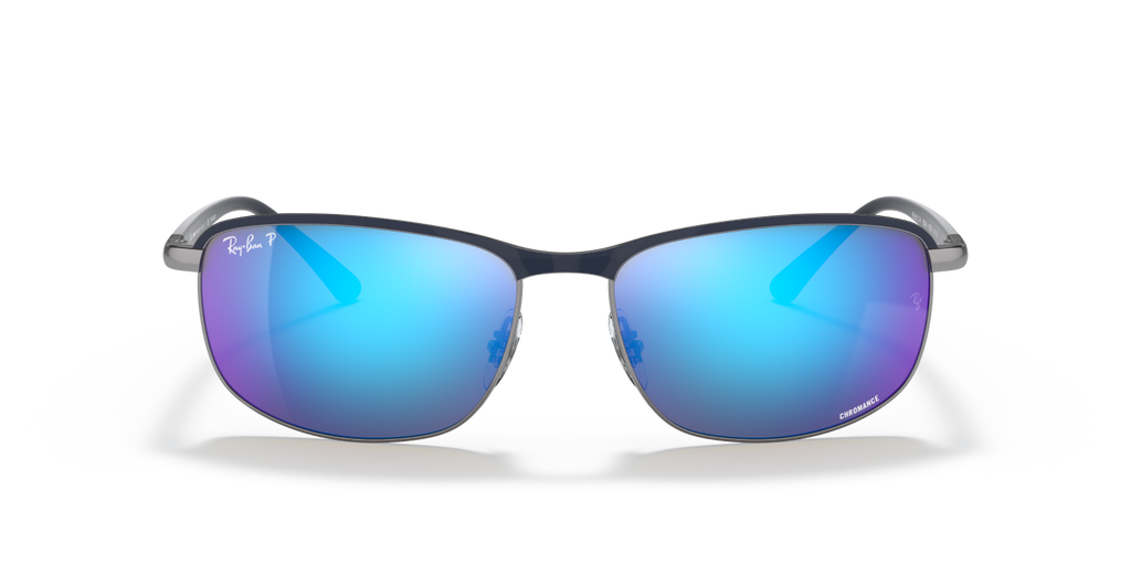 Ray-Ban CHROMANCE RB3671CH - Blue On Gunmetal / Blue