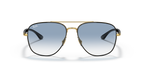 Ray-Ban RB3683 - Black On Gold / Black
