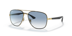 Ray-Ban RB3683 - Black On Gold / Black