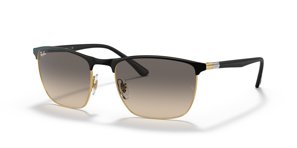 Ray-Ban RB3686 - Black On Gold / Black