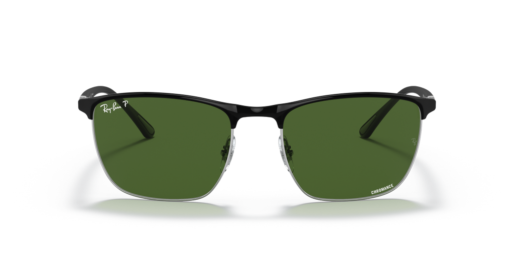 Ray-Ban RB3686 - Black On Silver / Black
