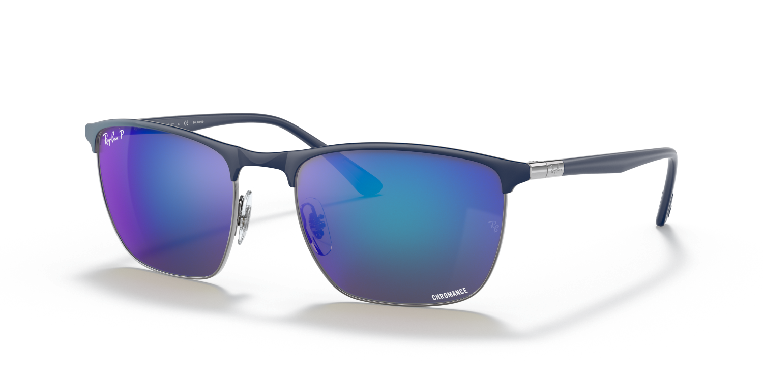 Ray-Ban RB3686 - Blue On Gunmetal / Blue
