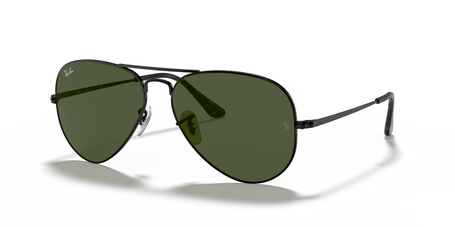Ray-Ban AVIATOR METAL II RB3689 - Black / Black