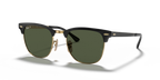Ray-Ban CLUBMASTER METAL RB3716 - Black On Gold / Black