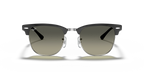 Ray-Ban CLUBMASTER METAL RB3716 - Black On Silver / Black