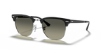 Ray-Ban CLUBMASTER METAL RB3716 - Black On Silver / Black