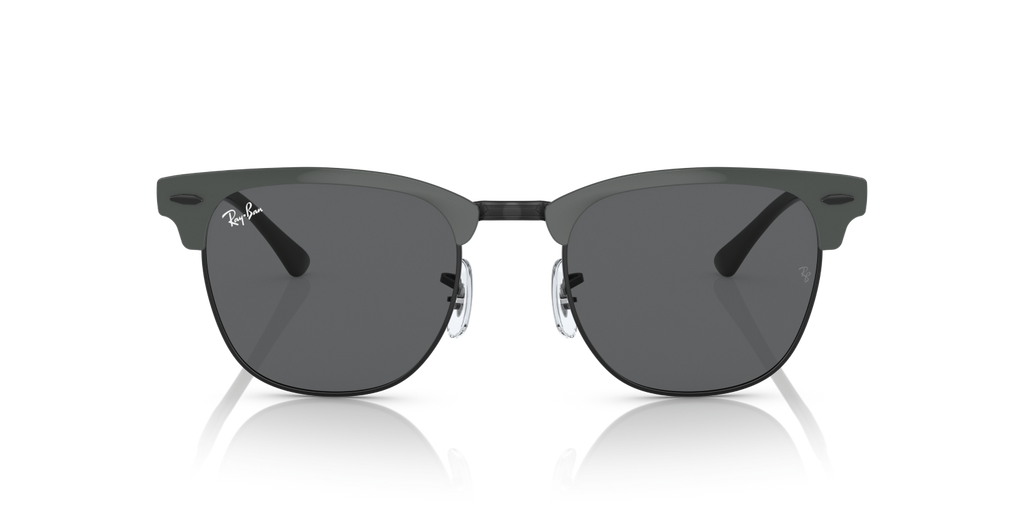 Ray-Ban CLUBMASTER METAL RB3716 - Grey On Black / Grey