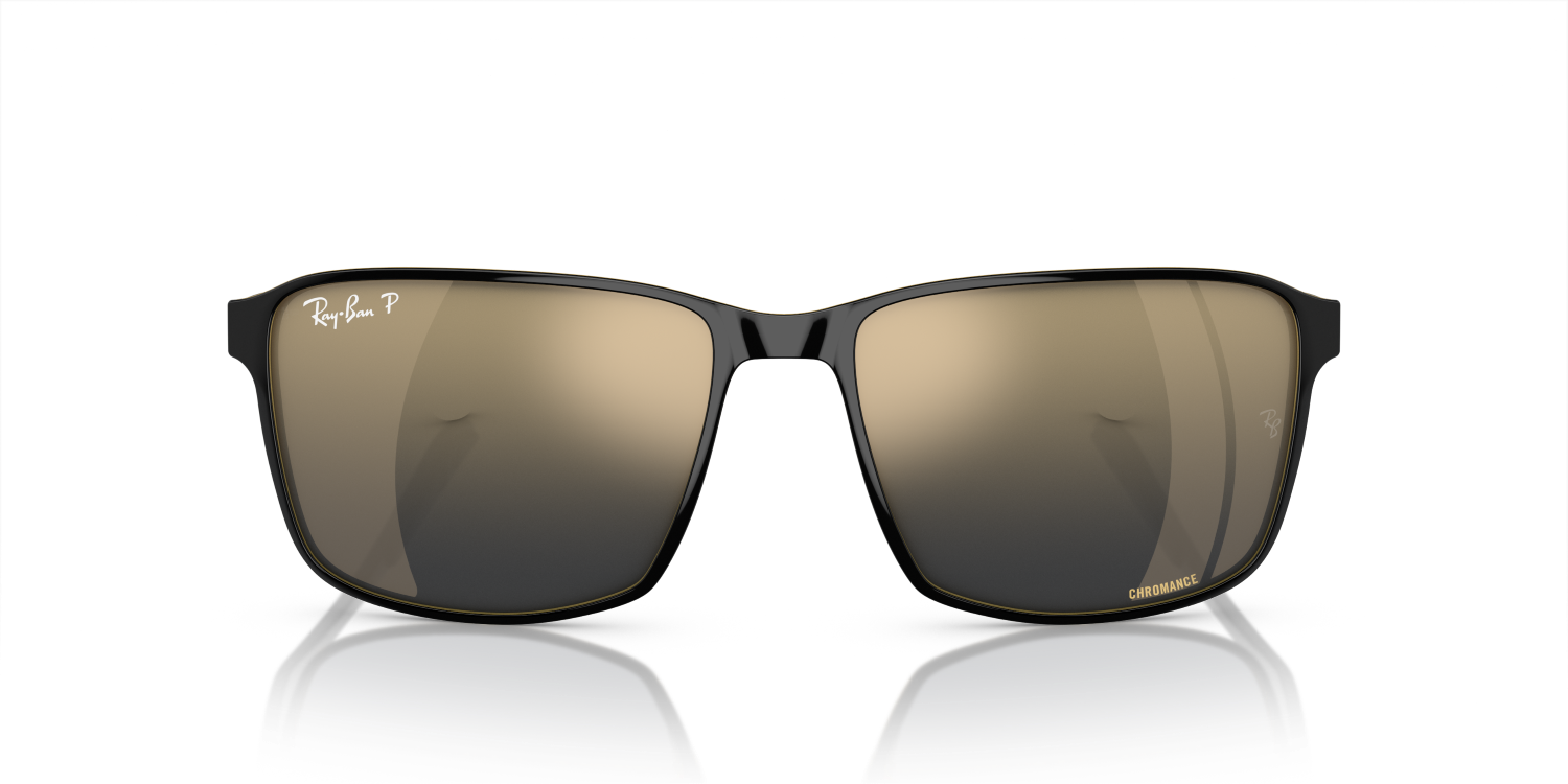 Ray-Ban RB3721CH - Black On Gold / Black