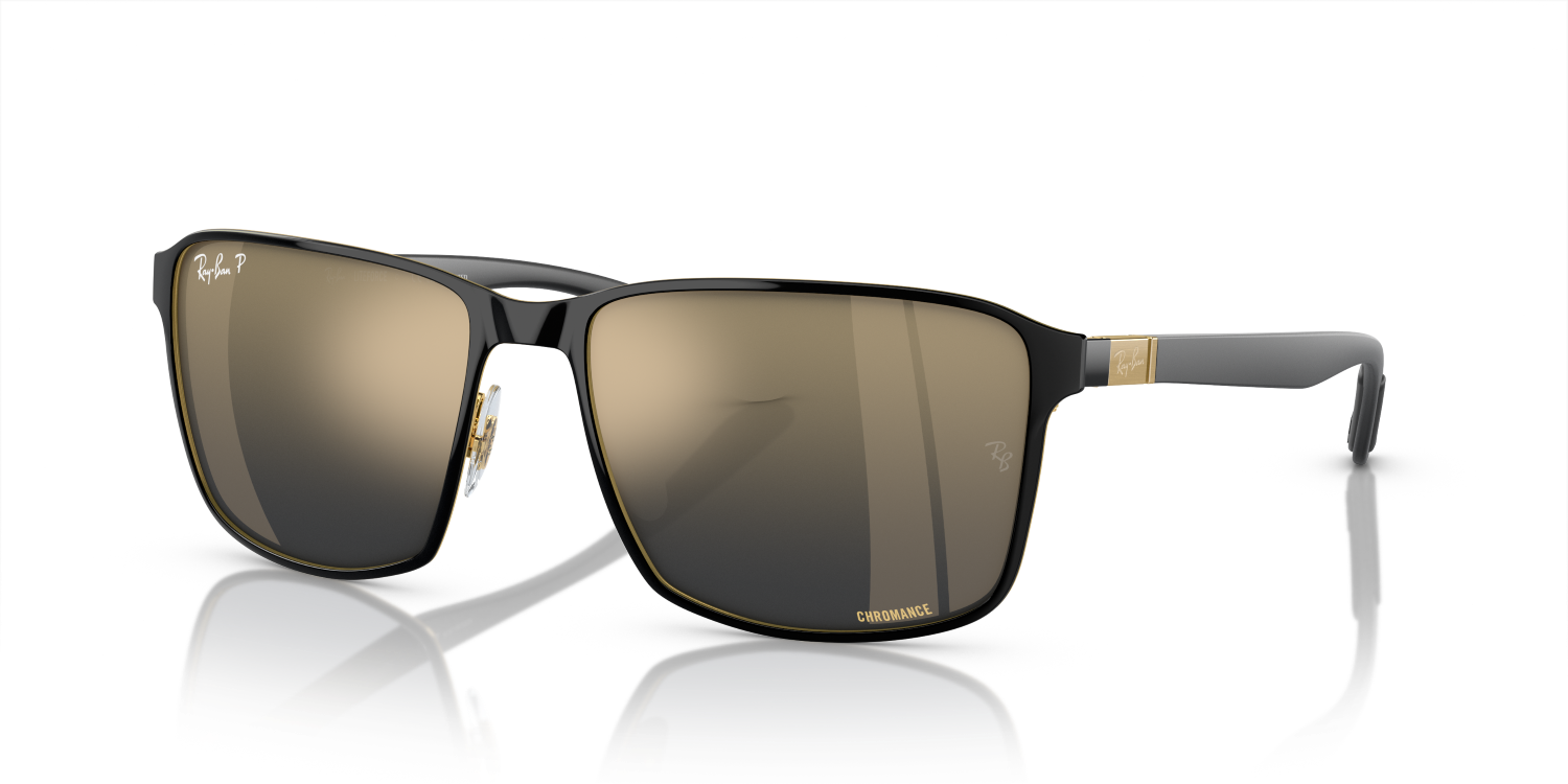 Ray-Ban RB3721CH - Black On Gold / Black