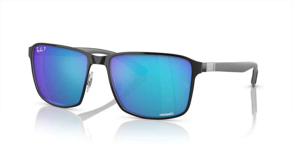 Ray-Ban RB3721CH - Black On Silver / Black