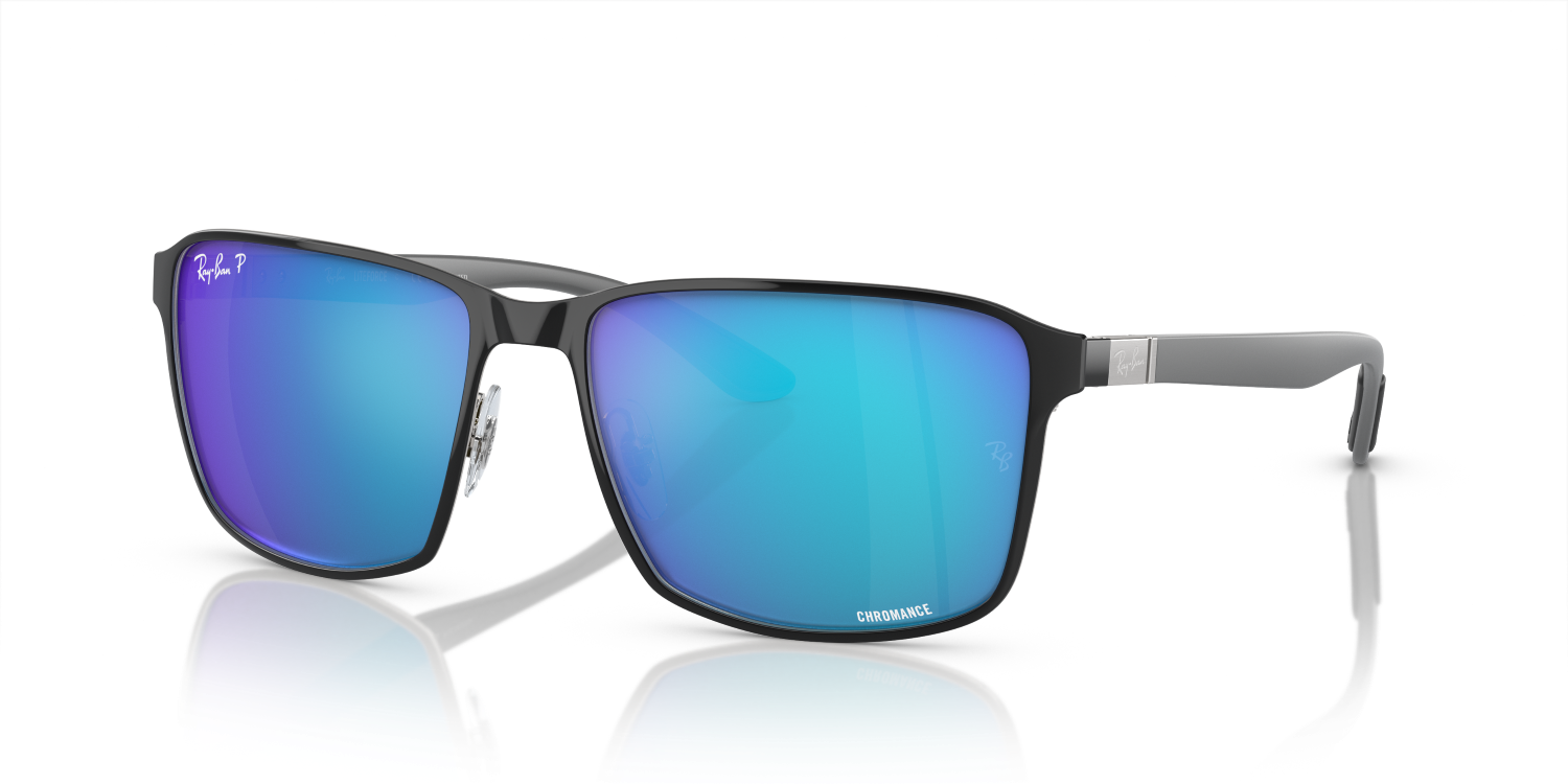 Ray-Ban RB3721CH - Black On Silver / Black