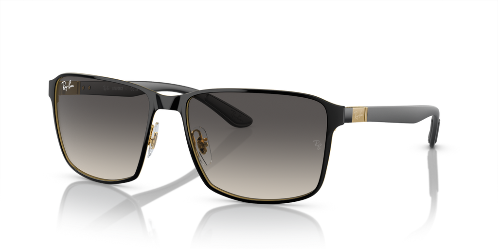 Ray-Ban RB3721 - Black On Gold / Black