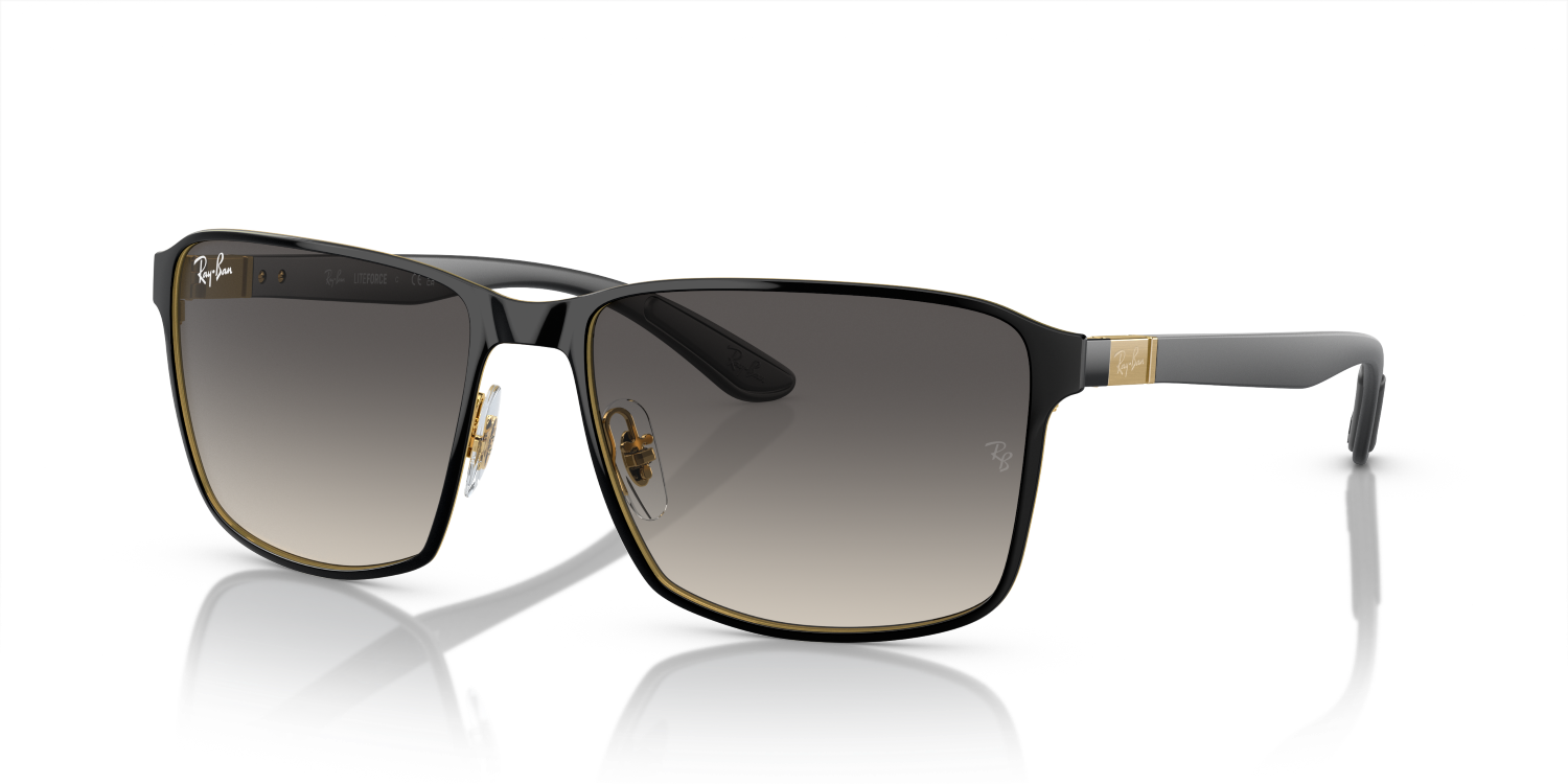 Ray-Ban RB3721 - Black On Gold / Black