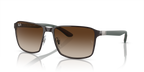Ray-Ban RB3721 - Brown On Gunmetal / Brown