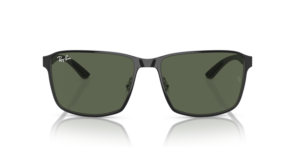 Ray-Ban RB3721 - Black On Silver / Black