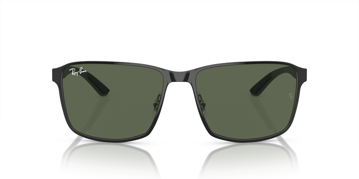 Ray-Ban RB3721 - Black On Silver / Black