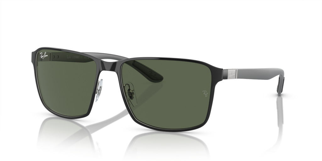 Ray-Ban RB3721 - Black On Silver / Black