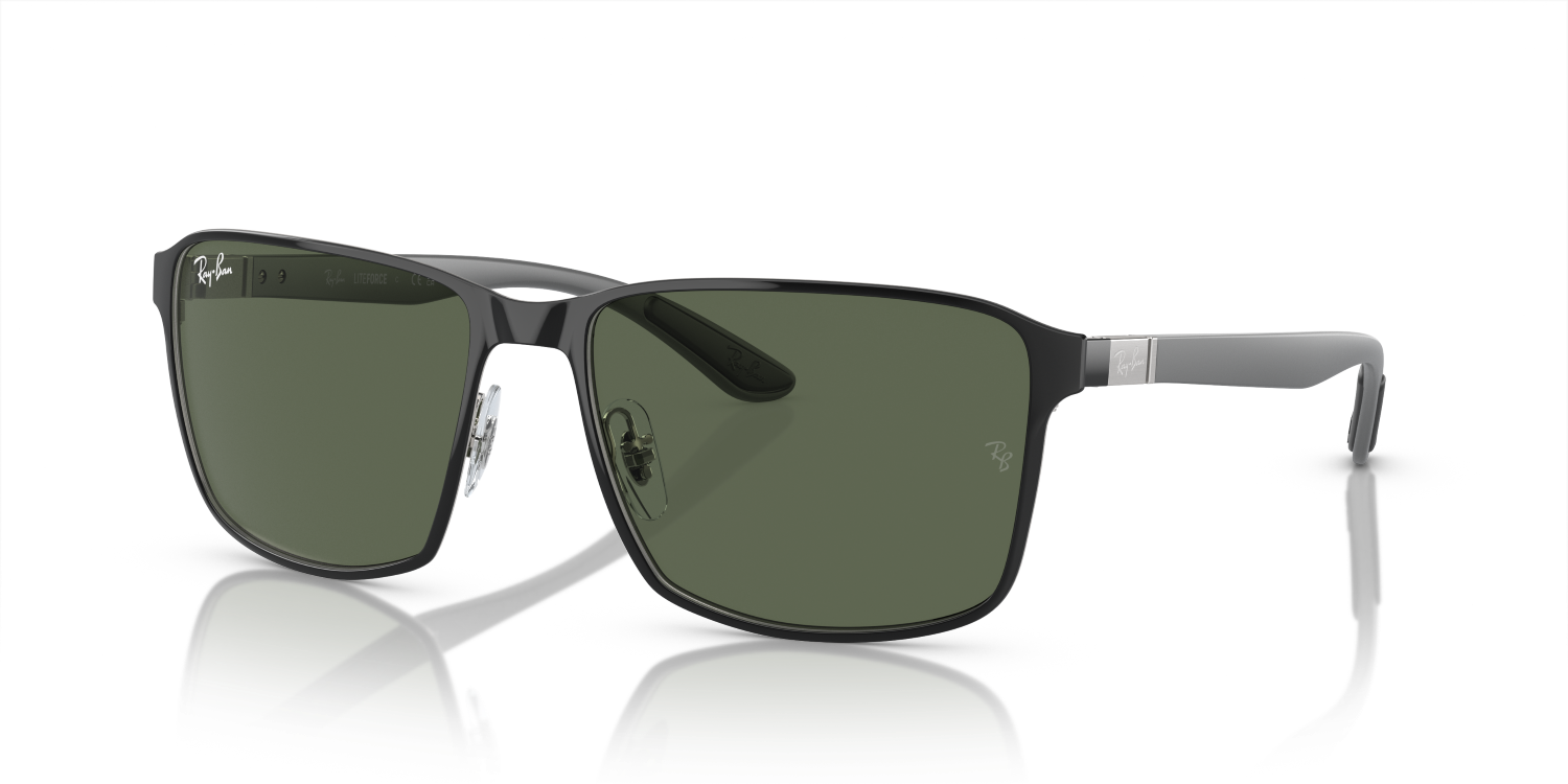 Ray-Ban RB3721 - Black On Silver / Black