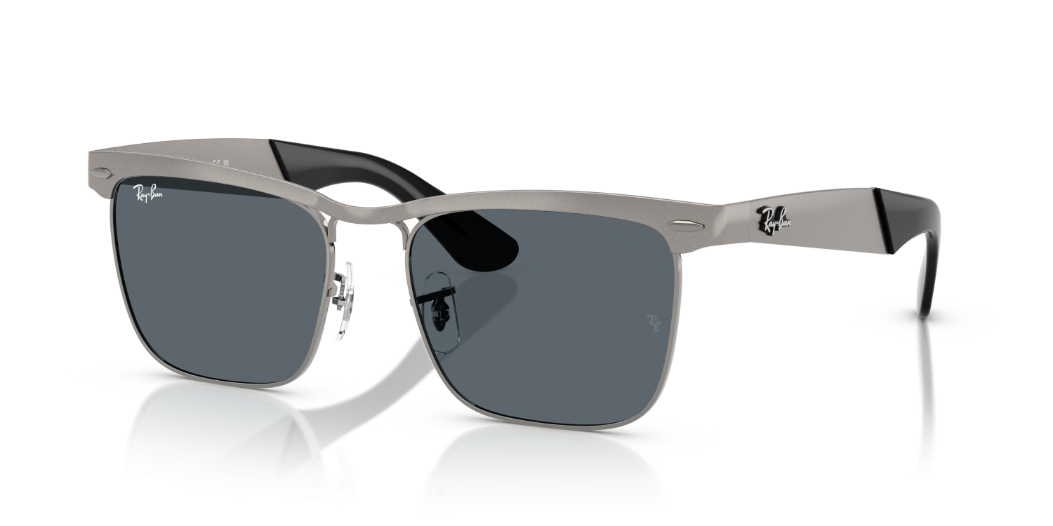 Ray-Ban WAYFARER DELUXE RB3875 - Sandblasted Gunmetal On Gunmetal / Grey
